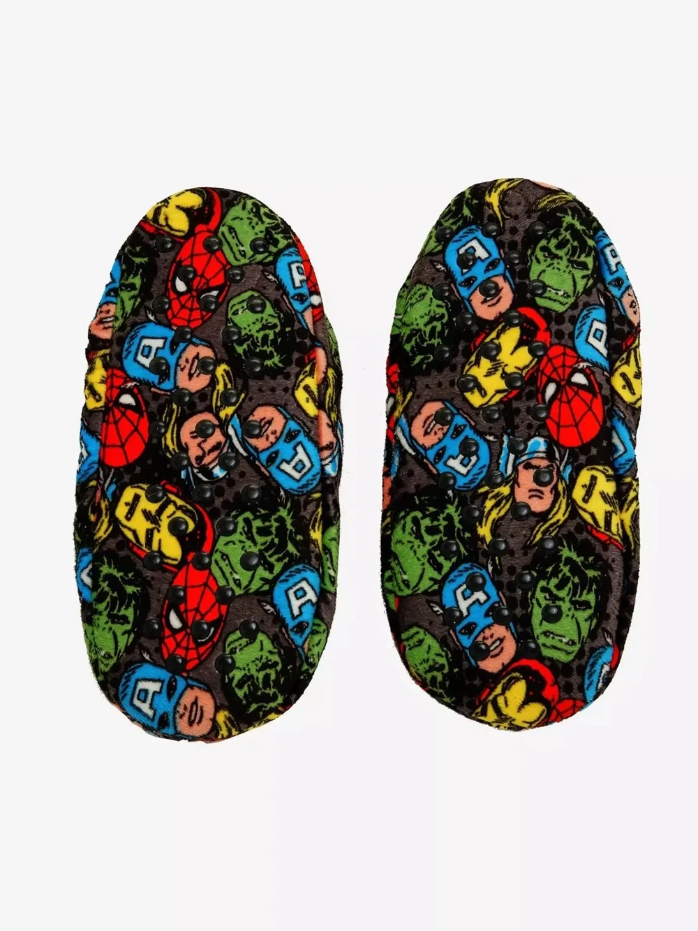 Marvel Avengers Allover Print Sherpa Cozy Slippers Socks